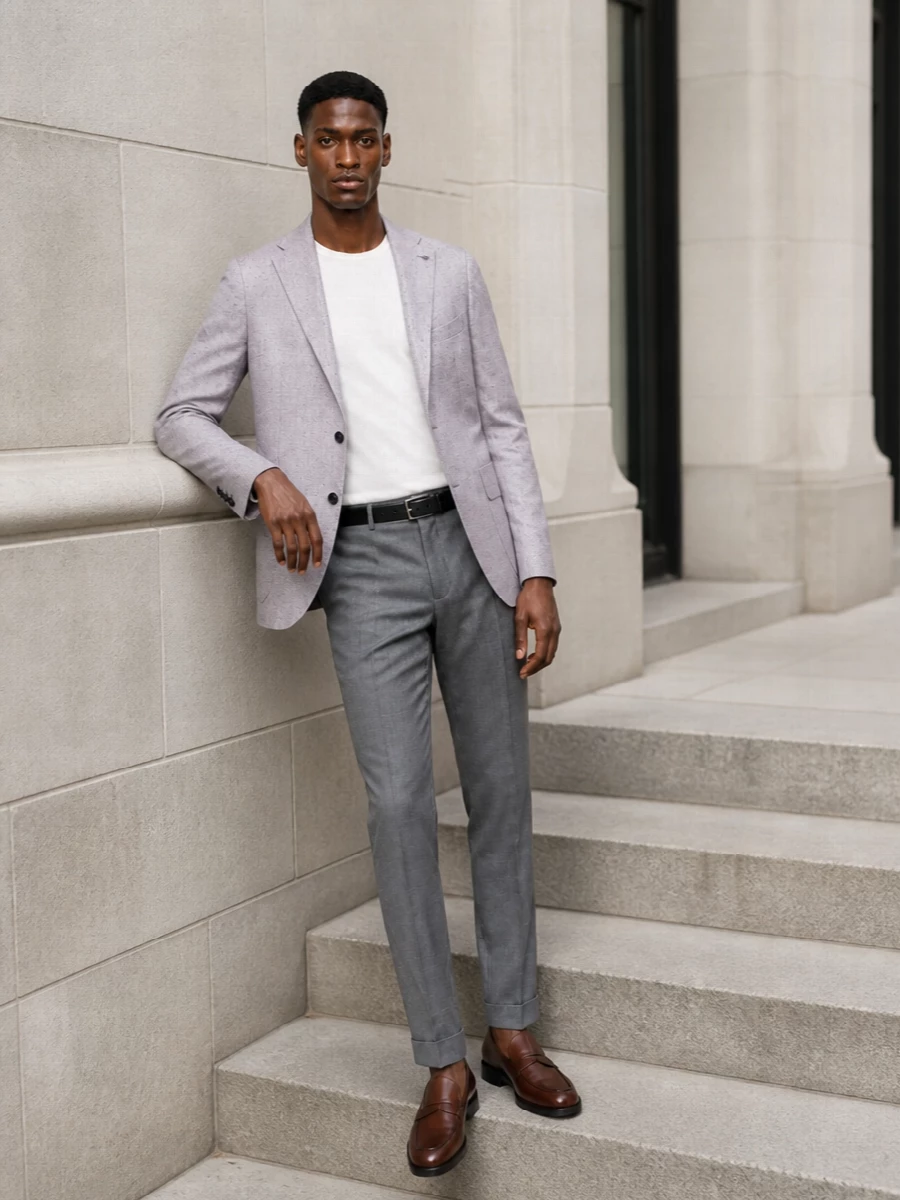 Tagliatore grey blazer pt torino trousers outfit