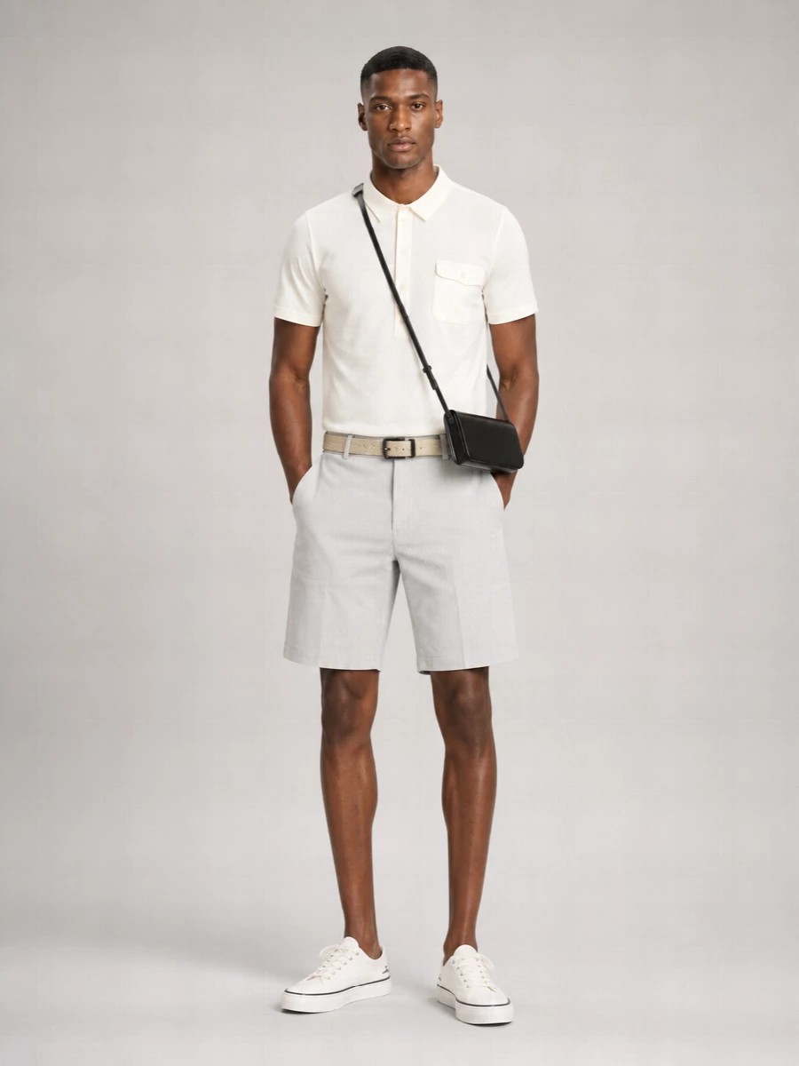 Gimaguas Embroidered Chino Shorts