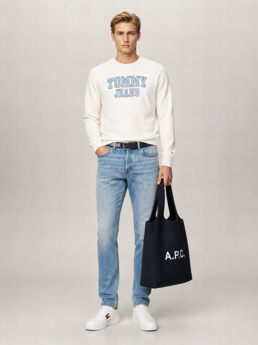 Tommy Hilfiger Cotton Regular-Fit Logo-Print Sweatshirt