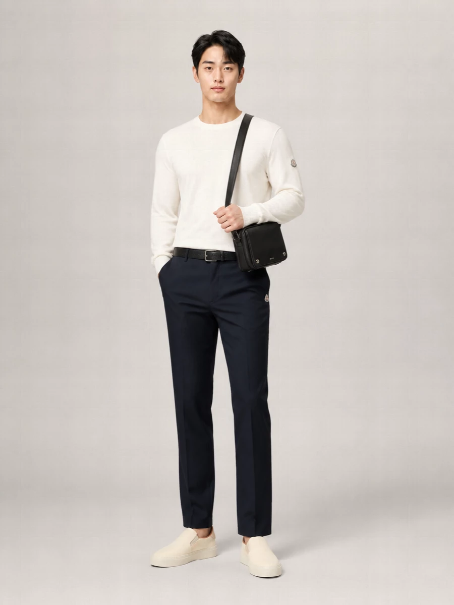 Moncler Cotton Straight-Leg Trousers