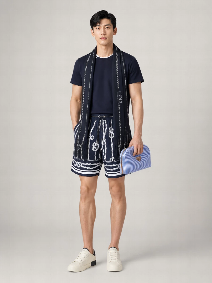 Dolce&Gabbana Polyester Swim Shorts