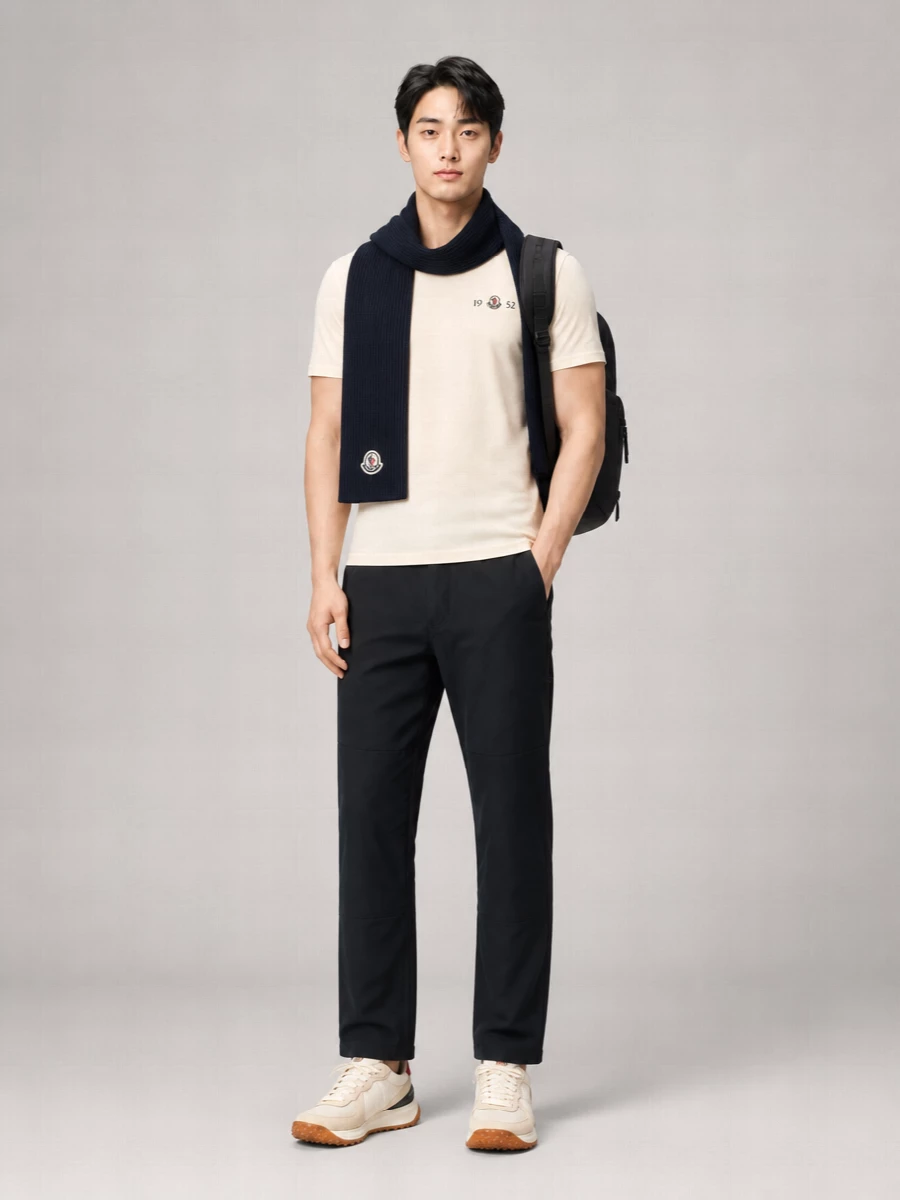 Moncler Cotton Logo Print T-Shirt