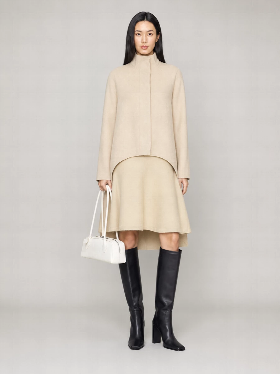 Alaïa Cashmere Asymmetric Long Coat