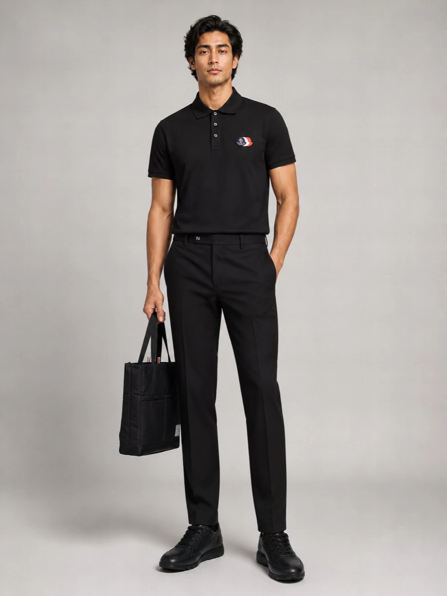 Moncler Cotton Piqué Polo Shirt