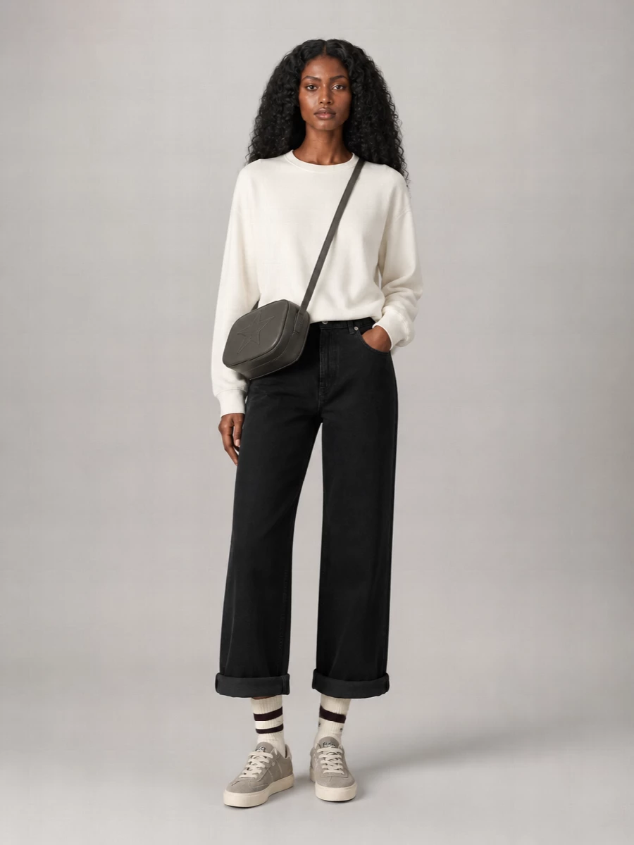 Golden Goose Mini Star Mini Leather Crossbody Bag