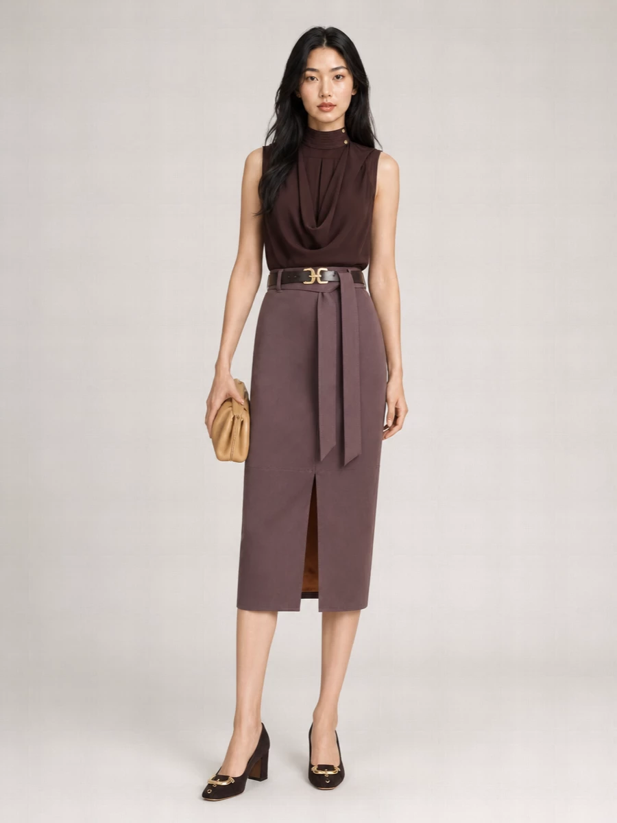 Elisabetta Franchi Midi Pencil Skirt