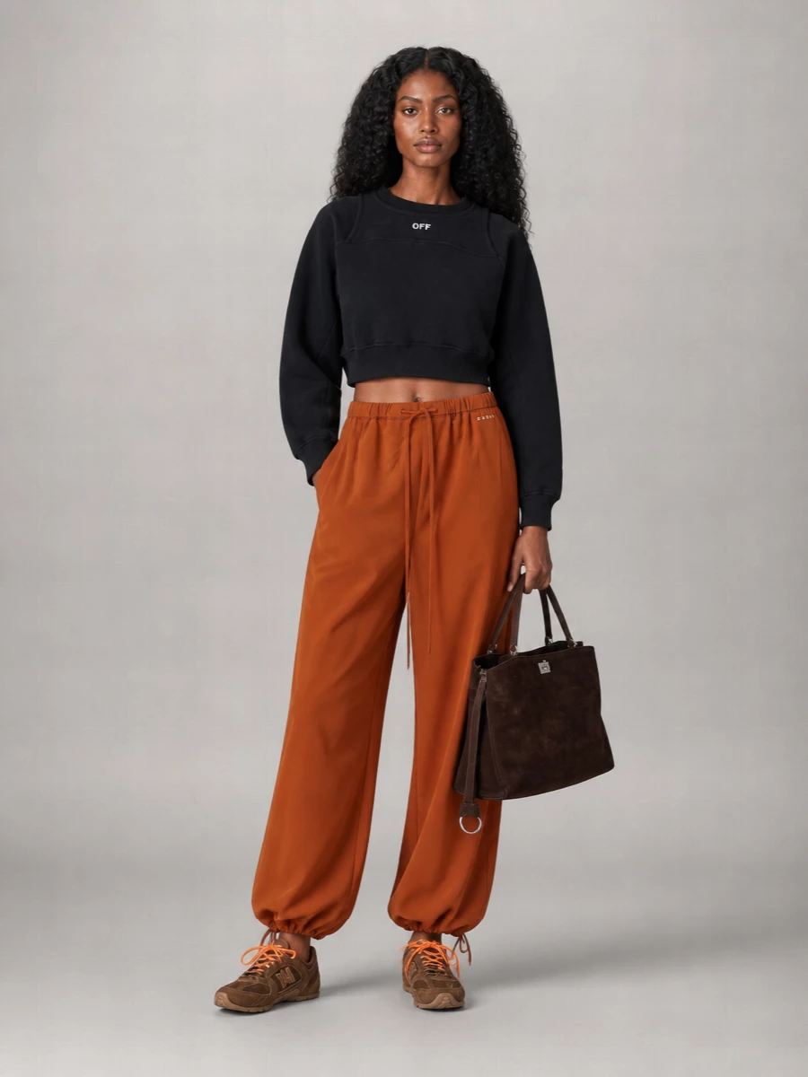 Balenciaga Rodeo Medium Leather Tote Bag