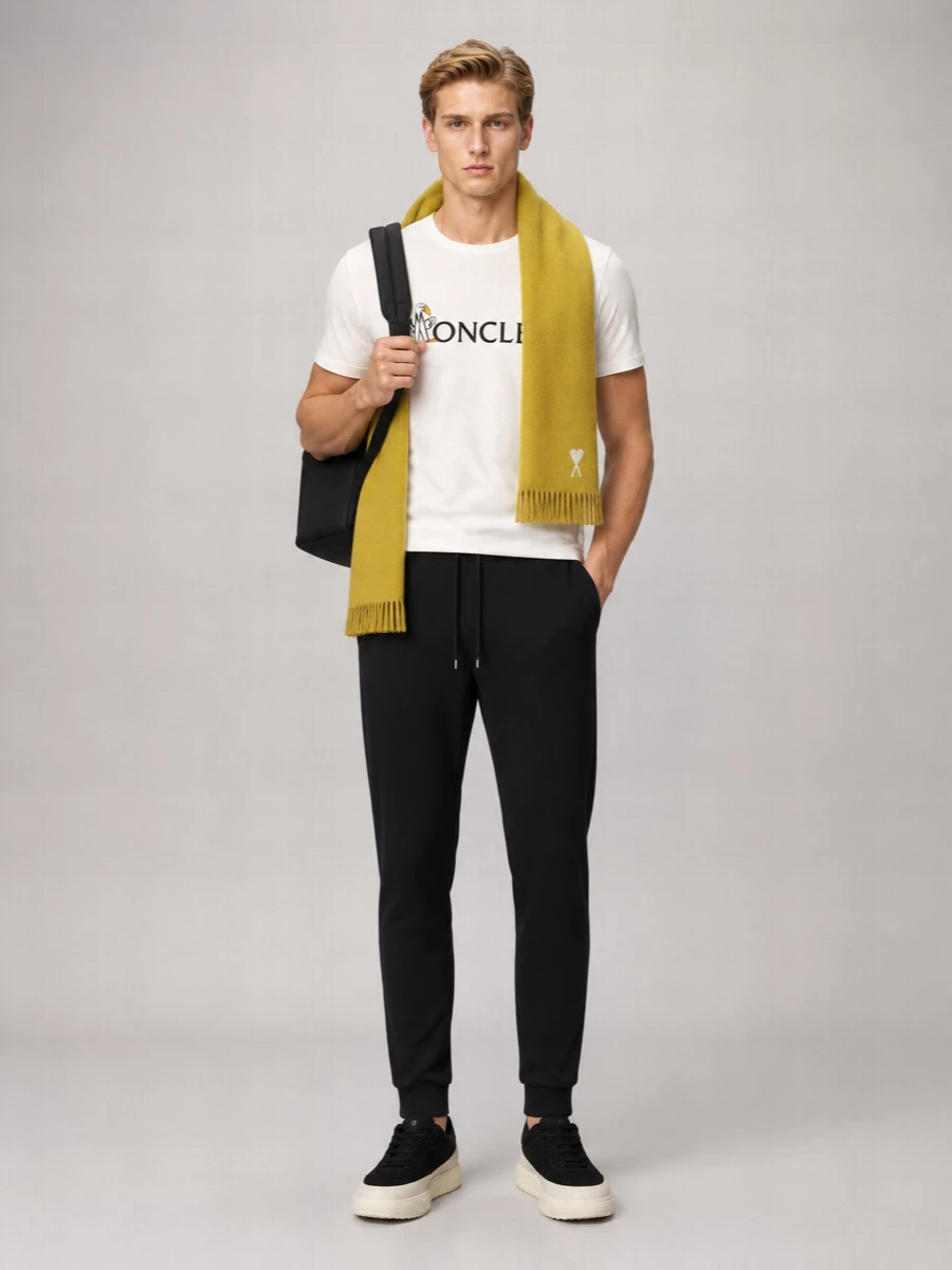 Moncler Graphic Logo Cotton T-Shirt