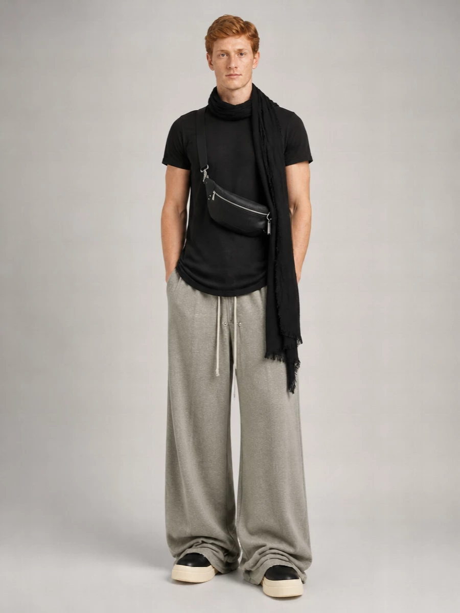 Rick Owens Lamb Leather Platform Snow Boots