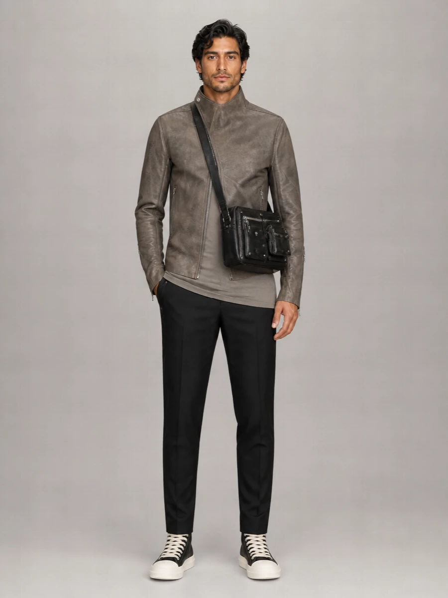 Rick Owens Leather Coat