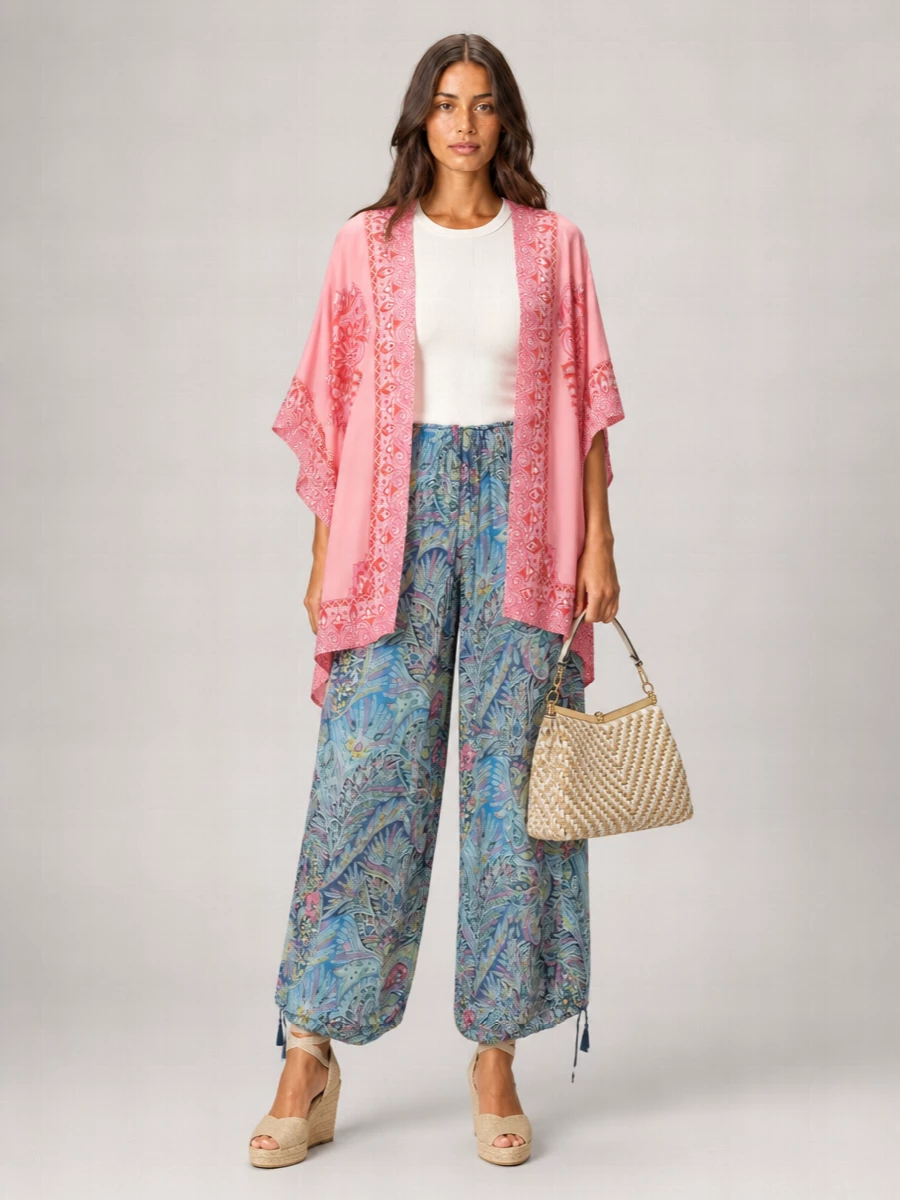 Etro Printed Viscose Cape