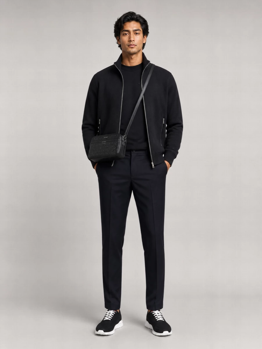 Kiton Leather Low-Top Sneakers