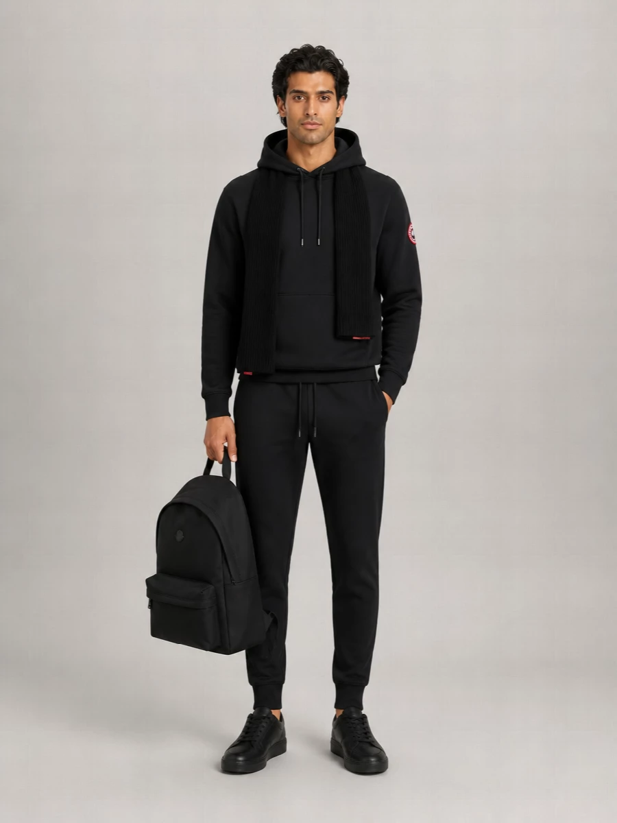 Canada Goose Cotton Logo-Patch Hoodie