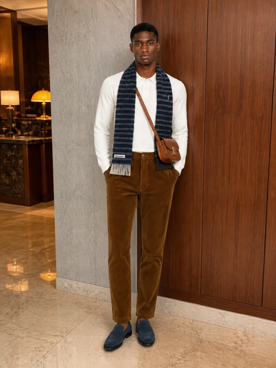 Polo ralph lauren polo corduroy trousers outfit