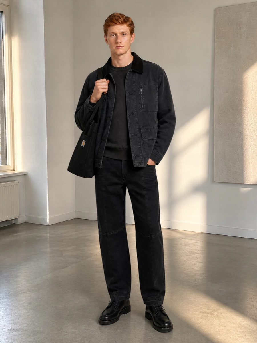 Isabel marant chore jacket black jeans boots