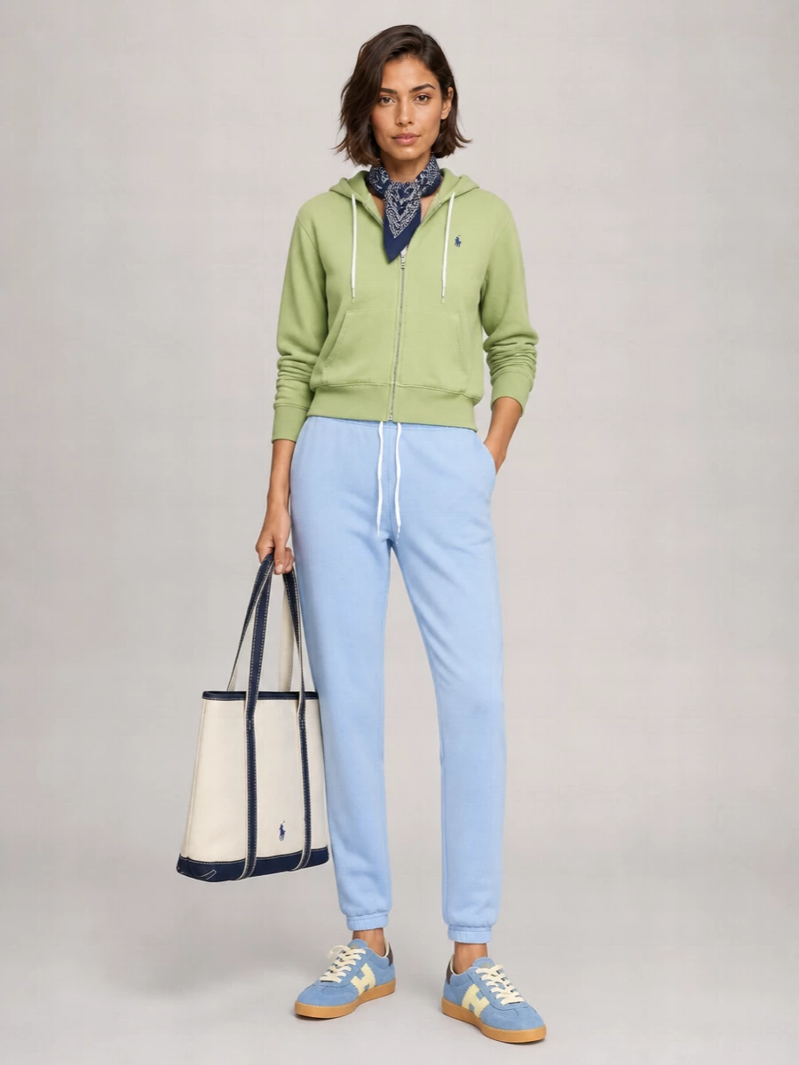 Ralph Lauren Ribbed Hoodie Sweatshirt