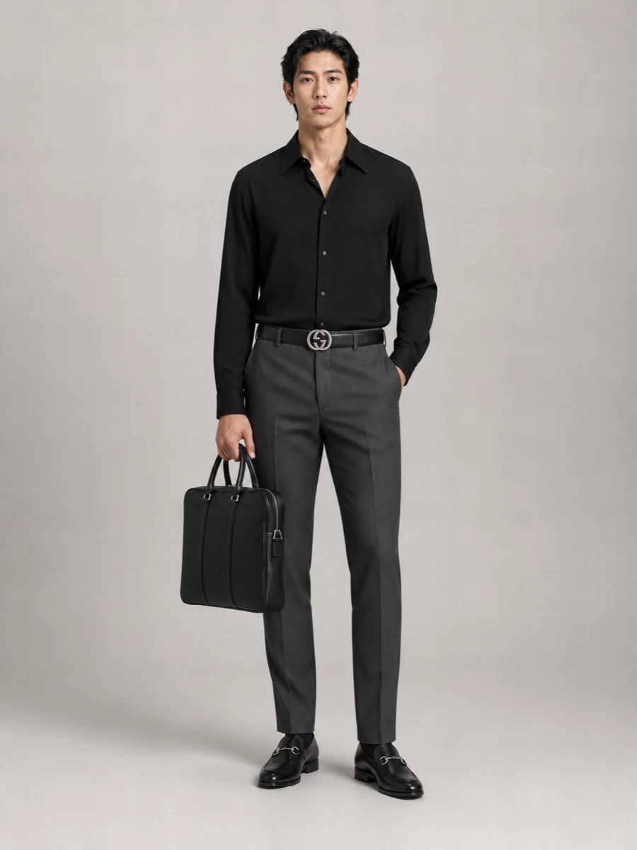 Gucci Leather Reversible Belt