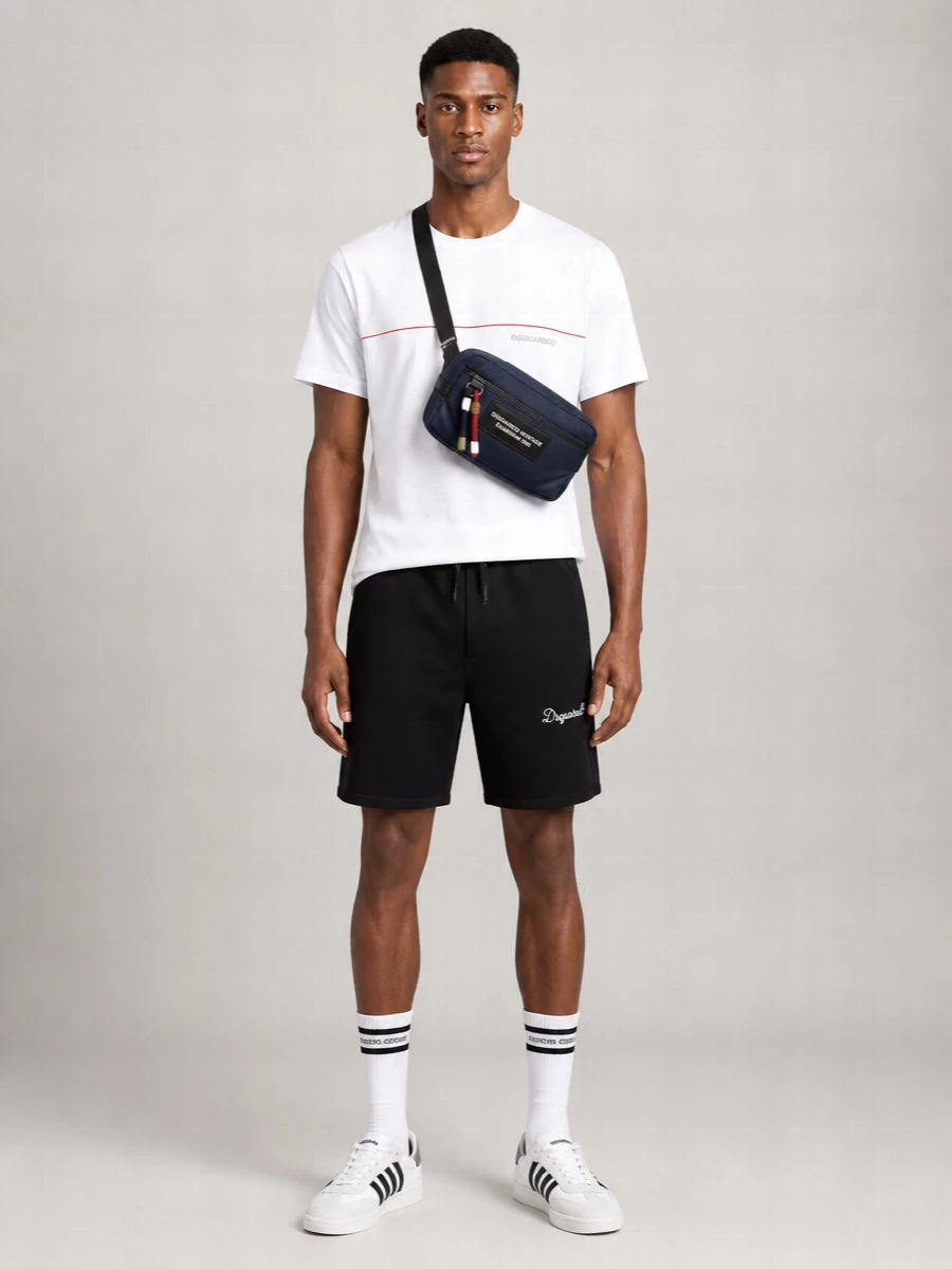 Dsquared2 Cotton Relaxed-Fit Knee-Length Chino Shorts