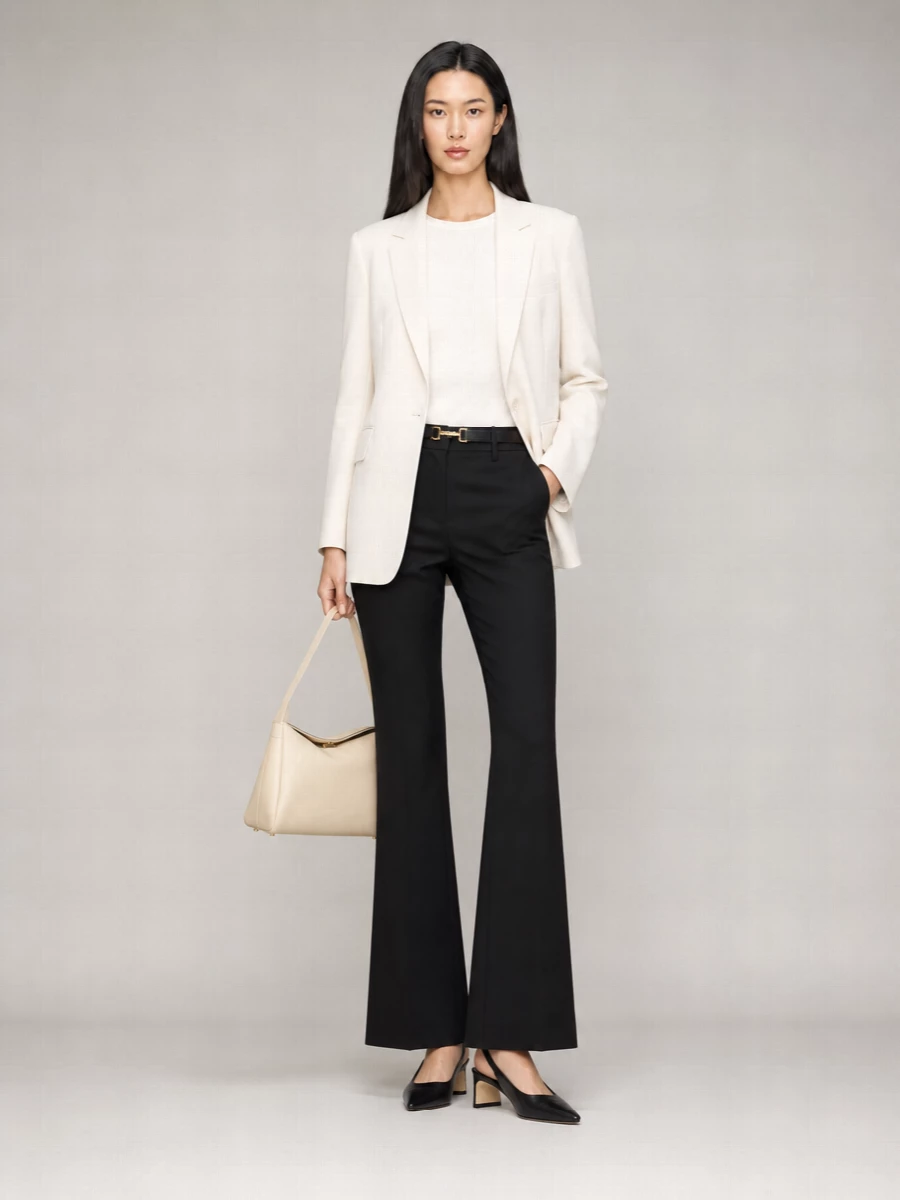S Max Mara Flared Suit Trousers