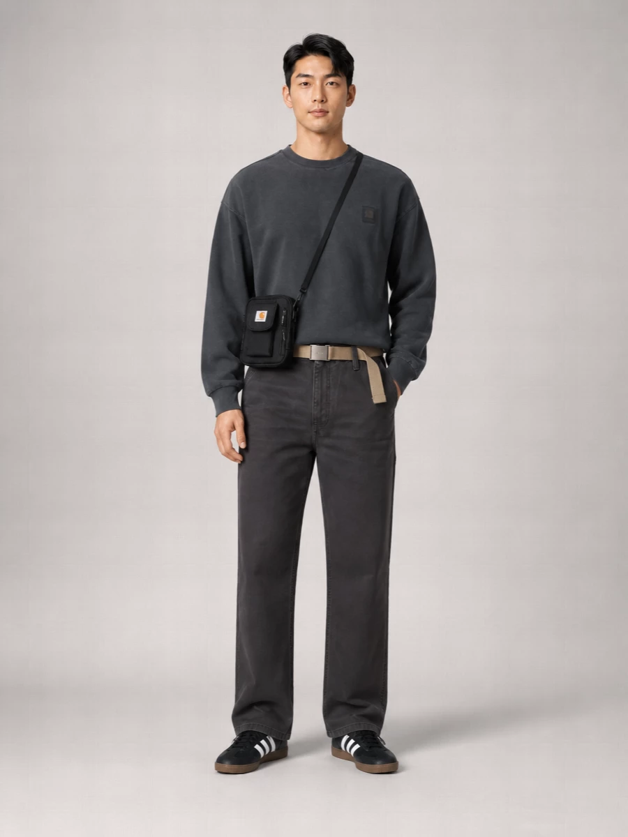 Carhartt Wip Organic Cotton Relaxed-Fit Straight-Leg Trousers