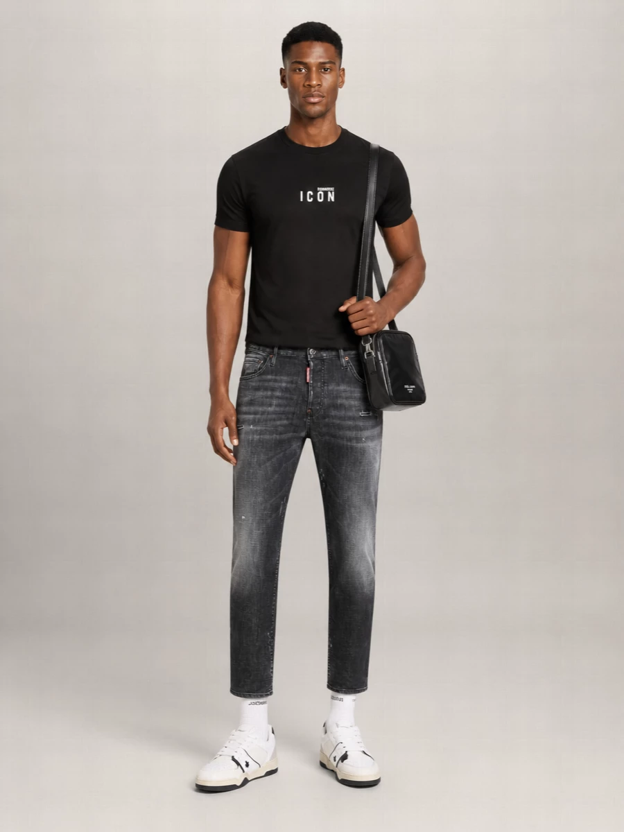 Dsquared2 Leather Low-Top Sneakers
