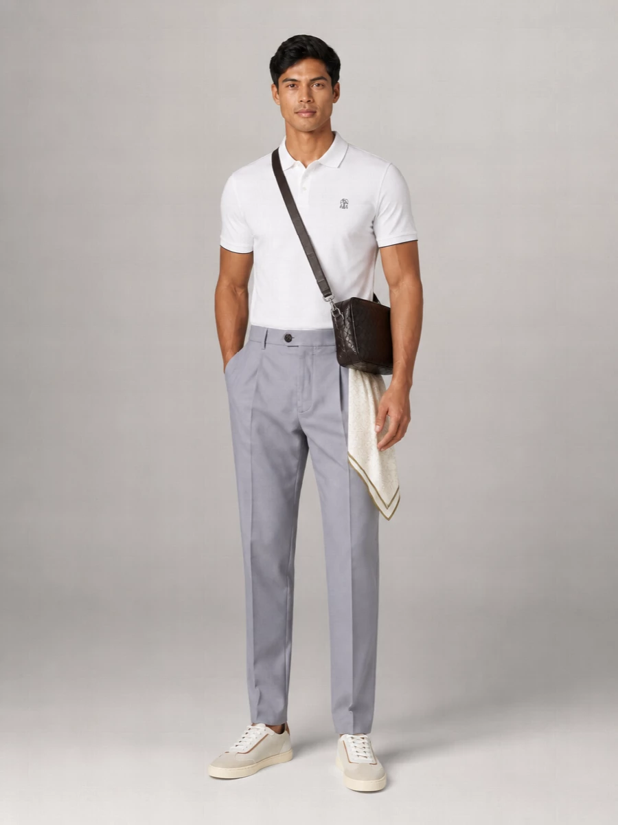 Brunello Cucinelli Short-Sleeve Polo Shirt