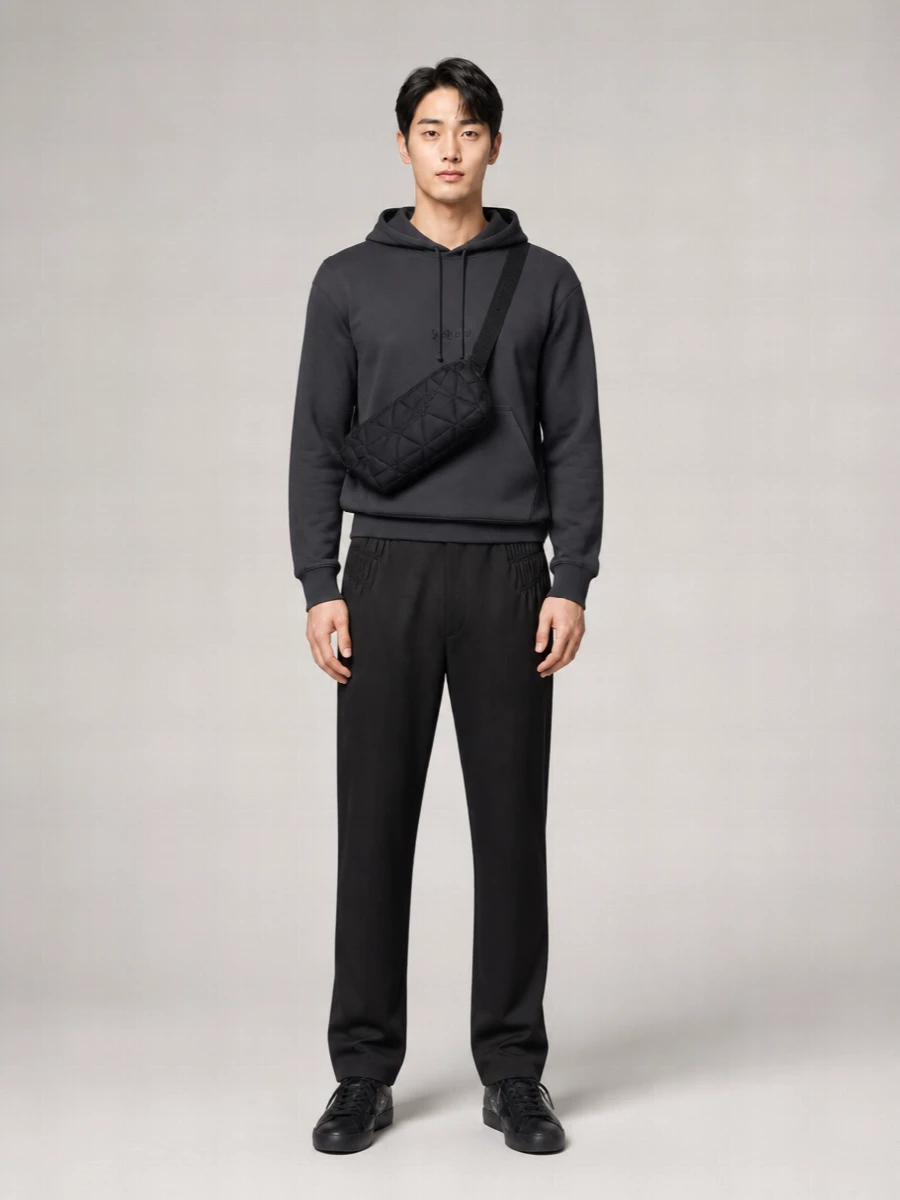 Saint Laurent Cotton Logo-Embroidered Hoodie
