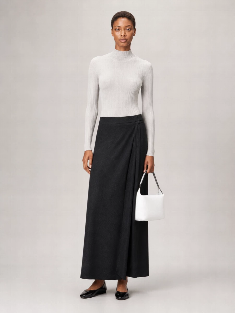 Fabiana Filippi Ribbed Mock Neck Sweater