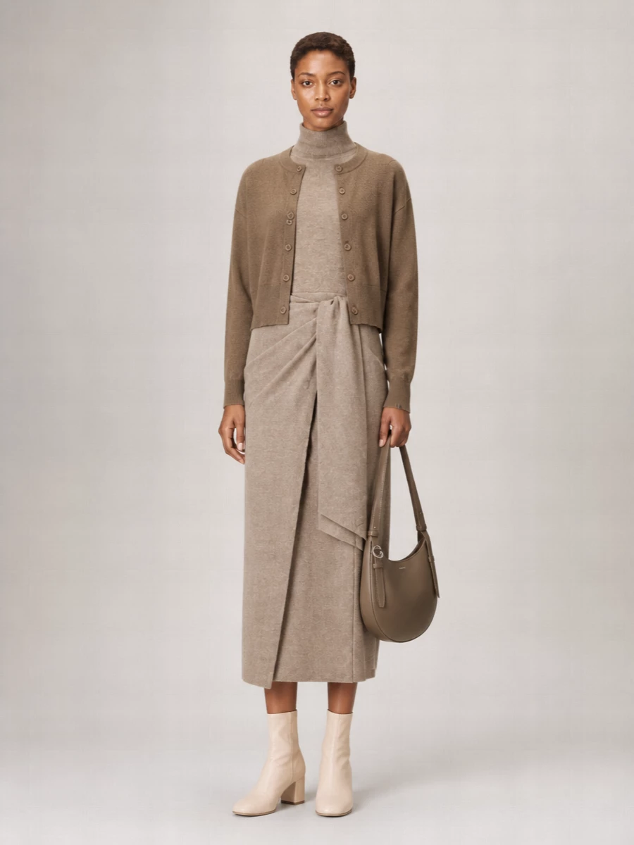 Extreme Cashmere Cashmere Cropped Fine-Knit Cardigan