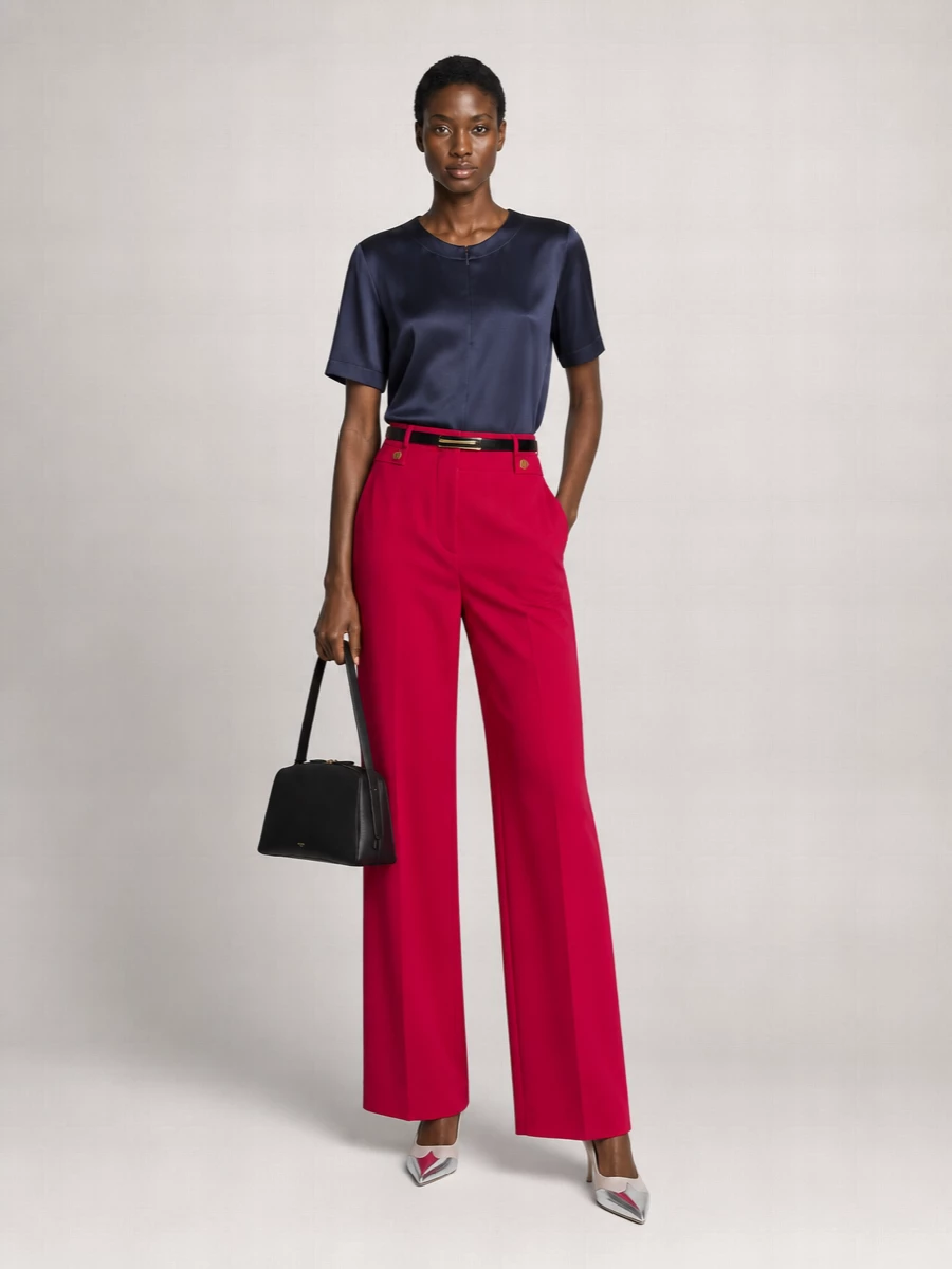 Giorgio Armani High-Rise Wide-Leg Trousers