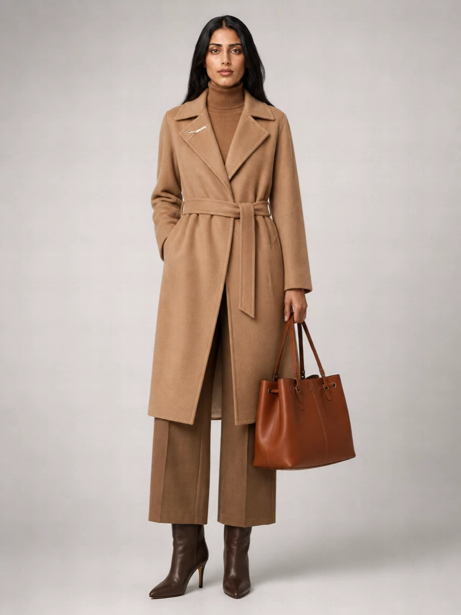 Max Mara camel hair fitted jacket