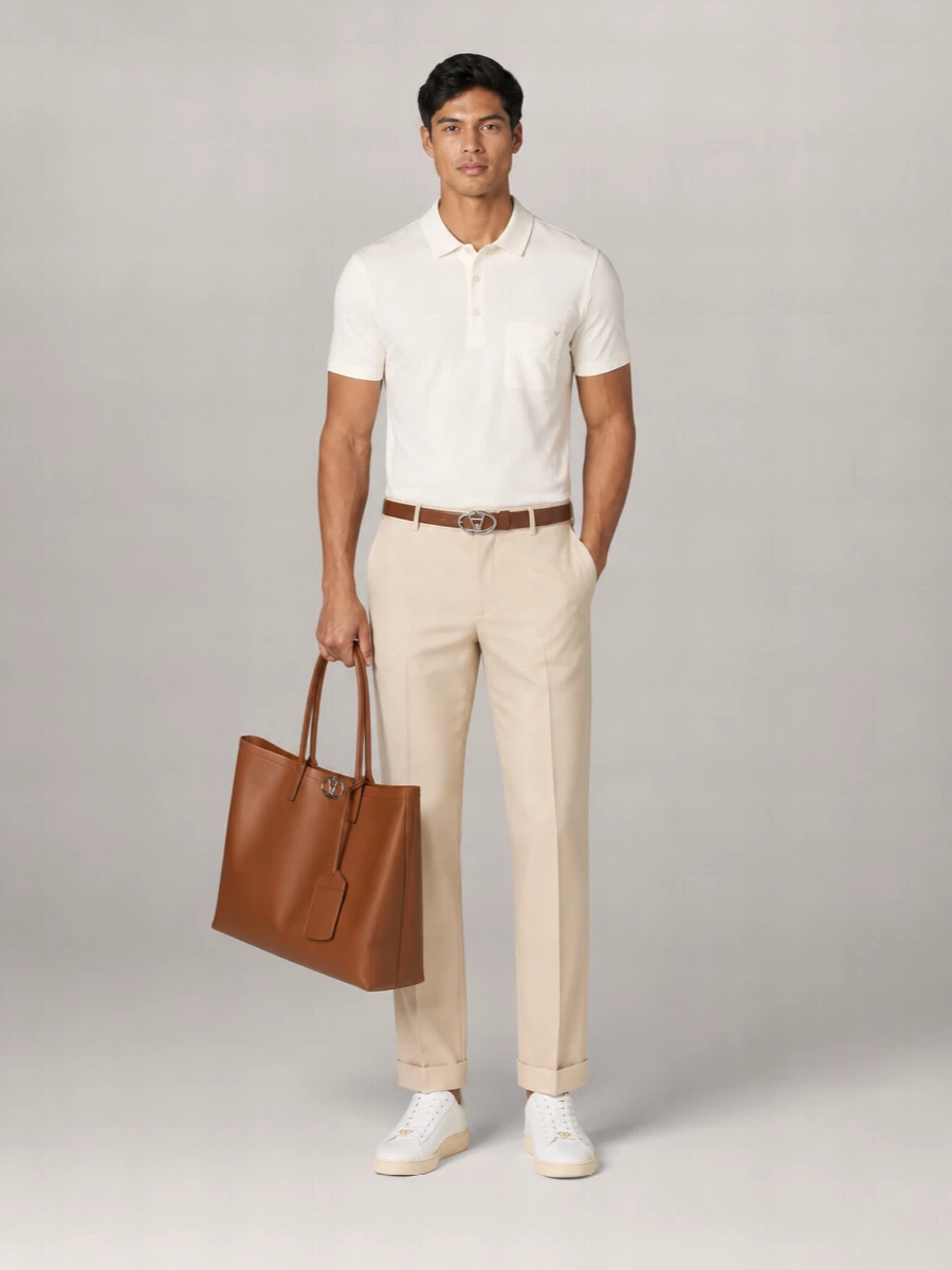 Valentino Cotton Piqué Short-Sleeve Polo Shirt