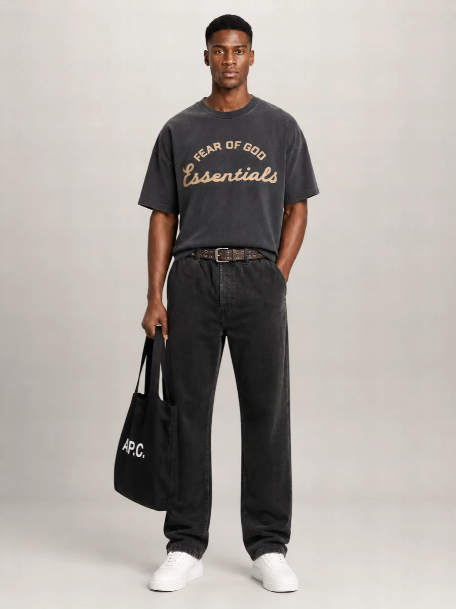 A.p.c. Cotton Logo Print Tote Bag
