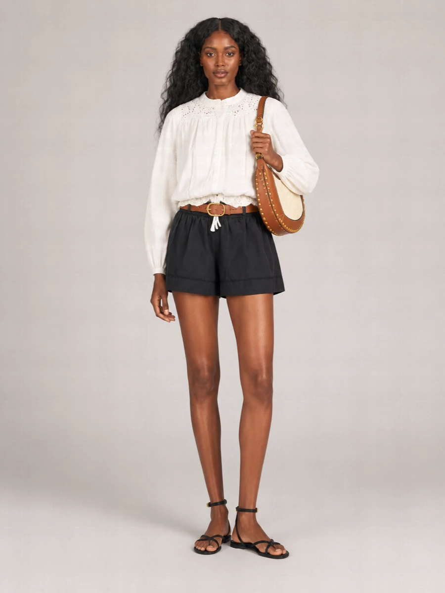 Isabel Marant Pleated Short Shorts