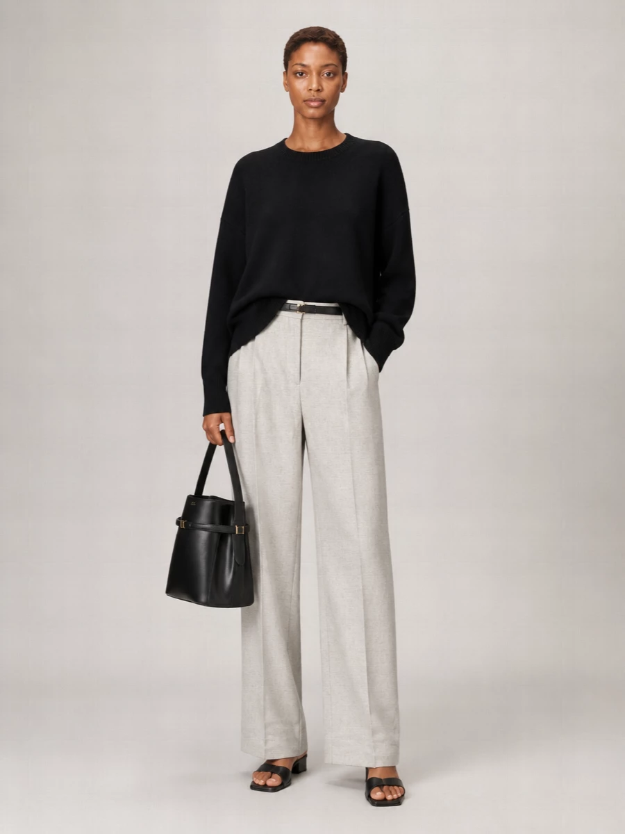 Totême Double-Knit Wool-Blend Crew-Neck Jumper