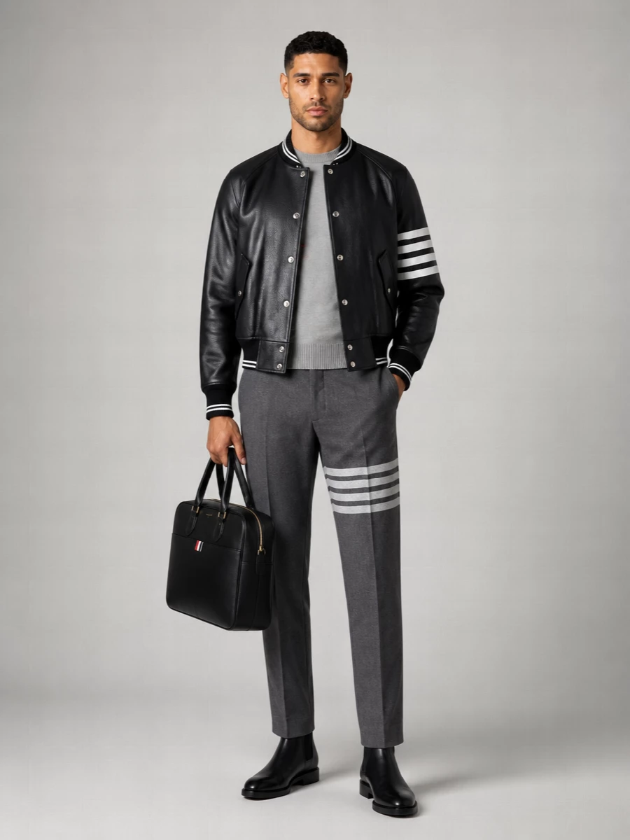 Thom Browne Leather Coat