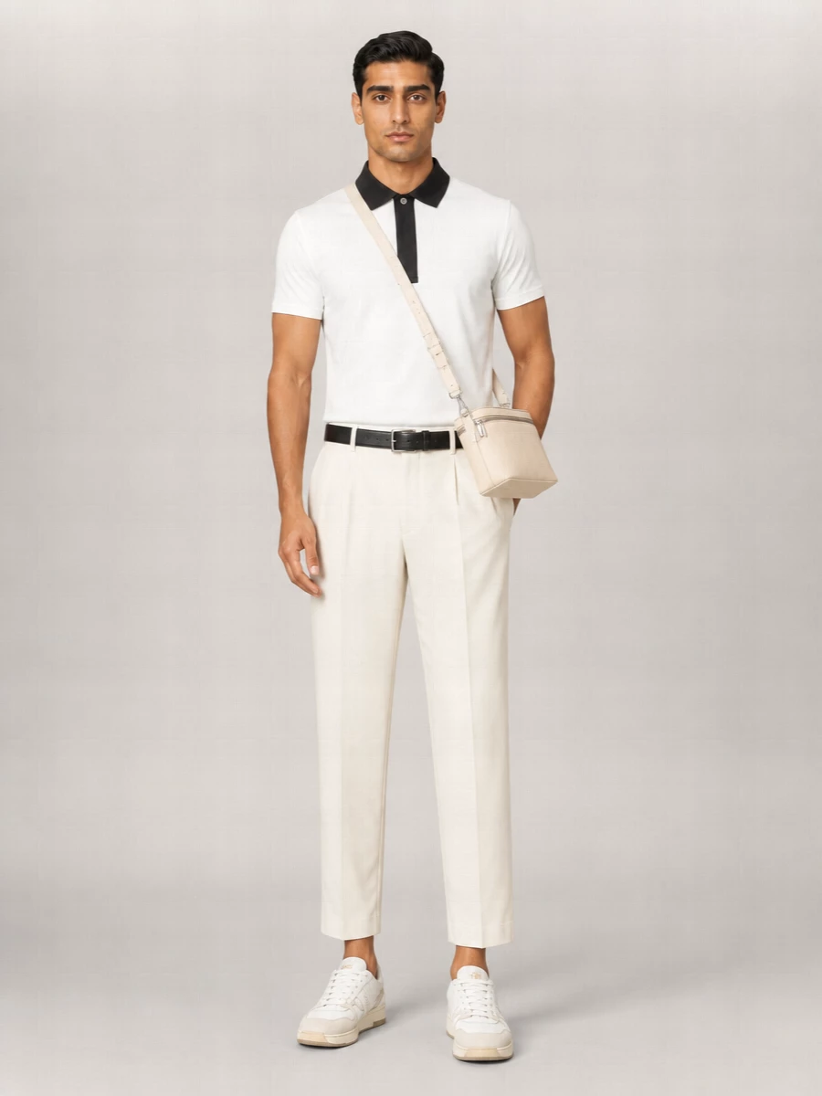 Lanvin Knitted Cotton Polo Shirt
