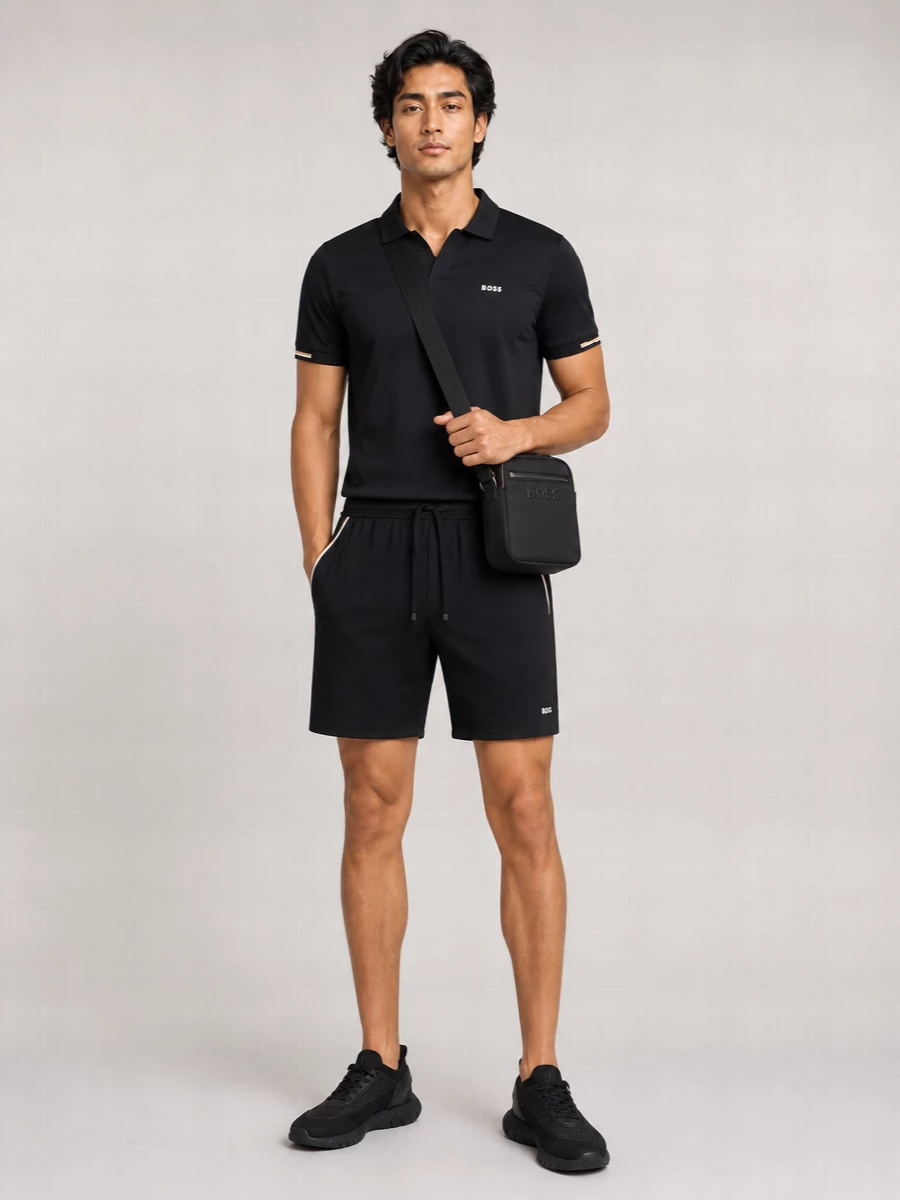 Boss Cotton Relaxed-Fit Shorts