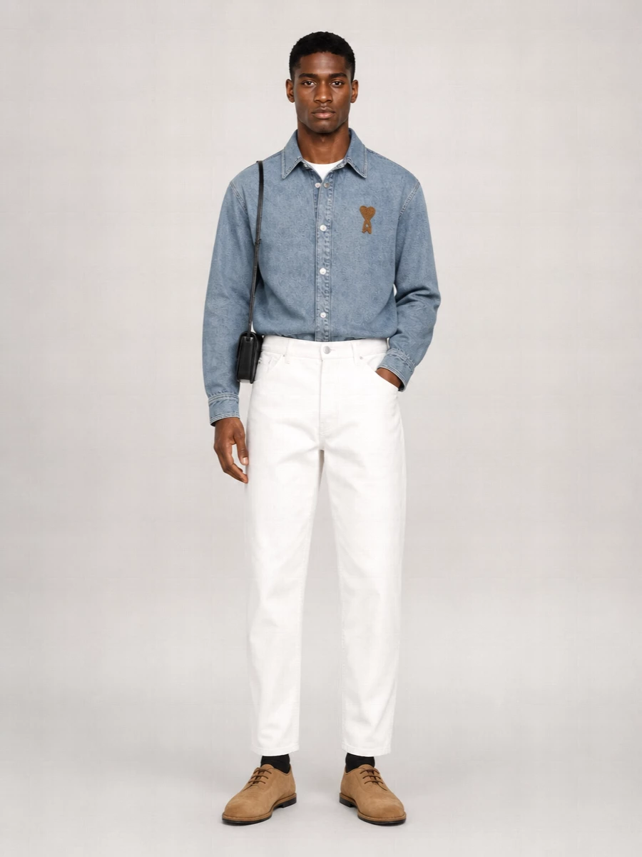 Ami Paris Denim Overshirt