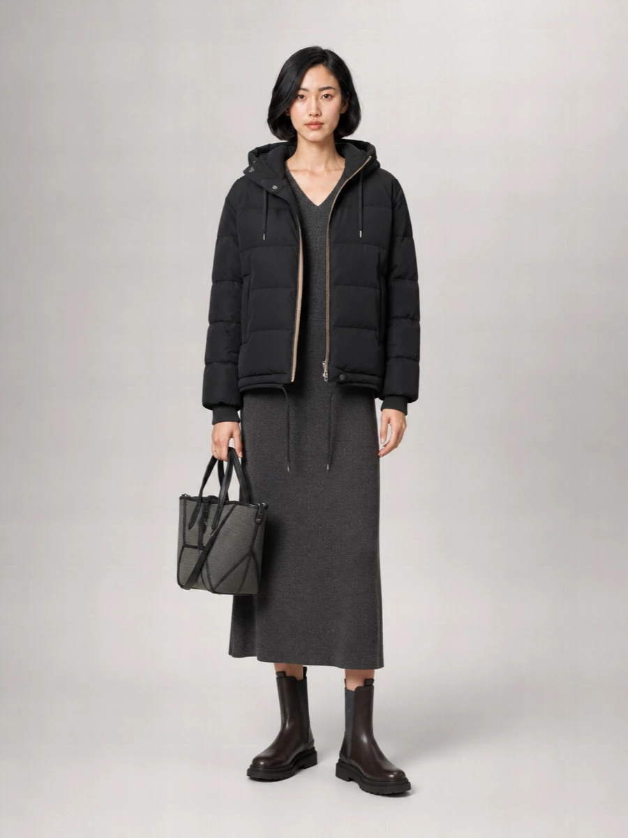 Brunello Cucinelli Down Short Parka Coat