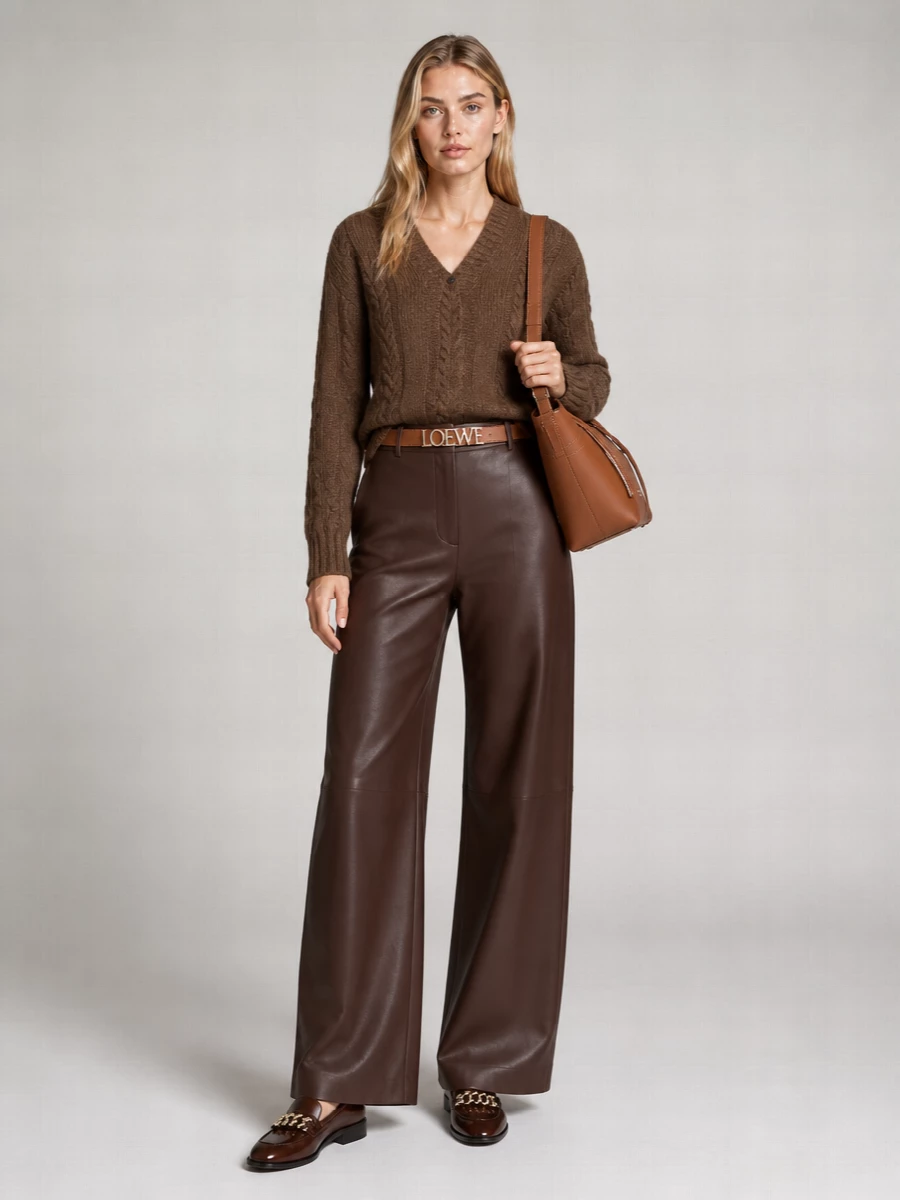 Loewe Leather Edge Loafers