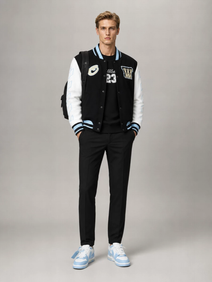 Off-White Leather Low-Top Sneakers
