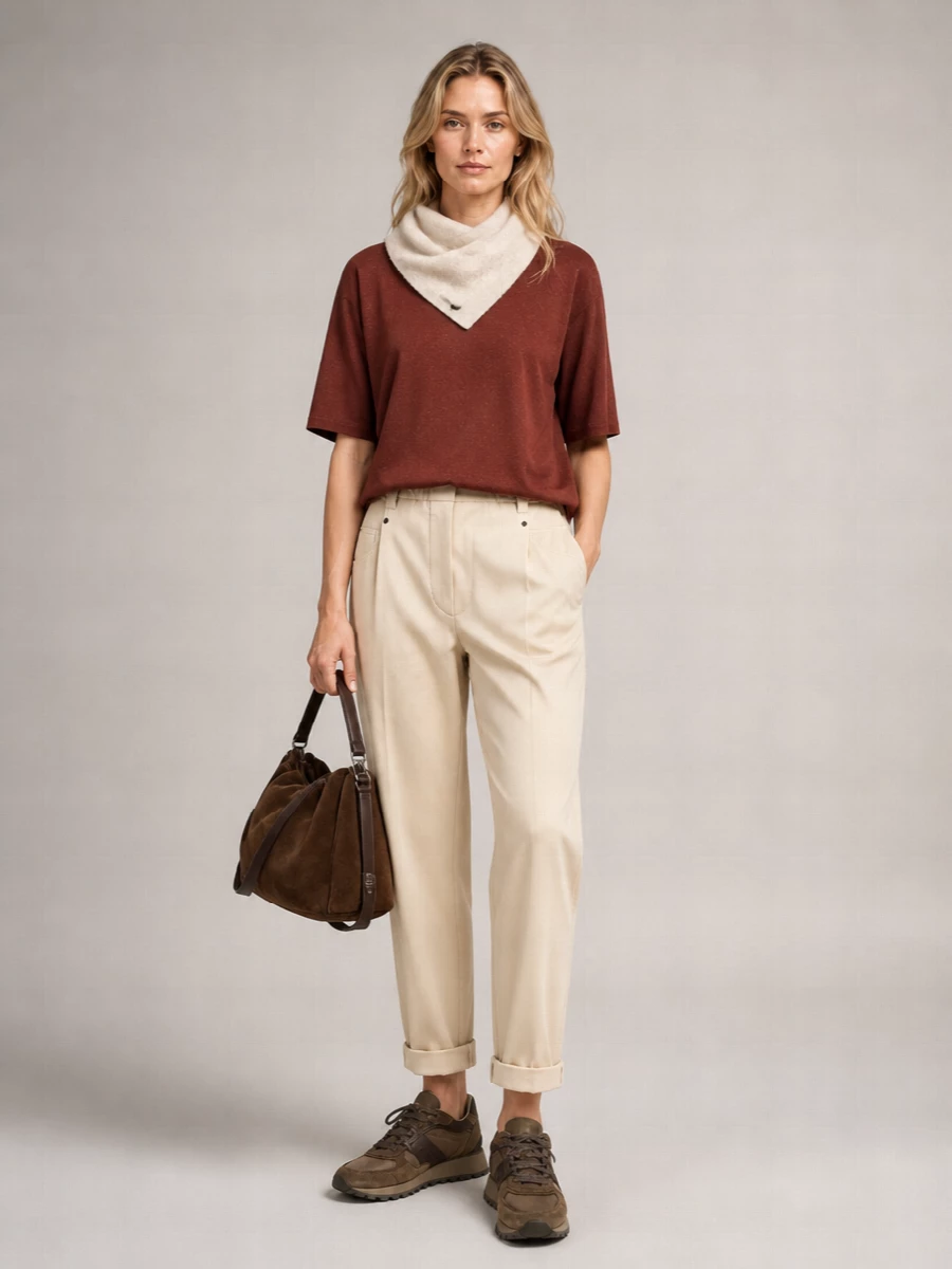 Brunello Cucinelli Cashmere Silk Short-Sleeve Sweater
