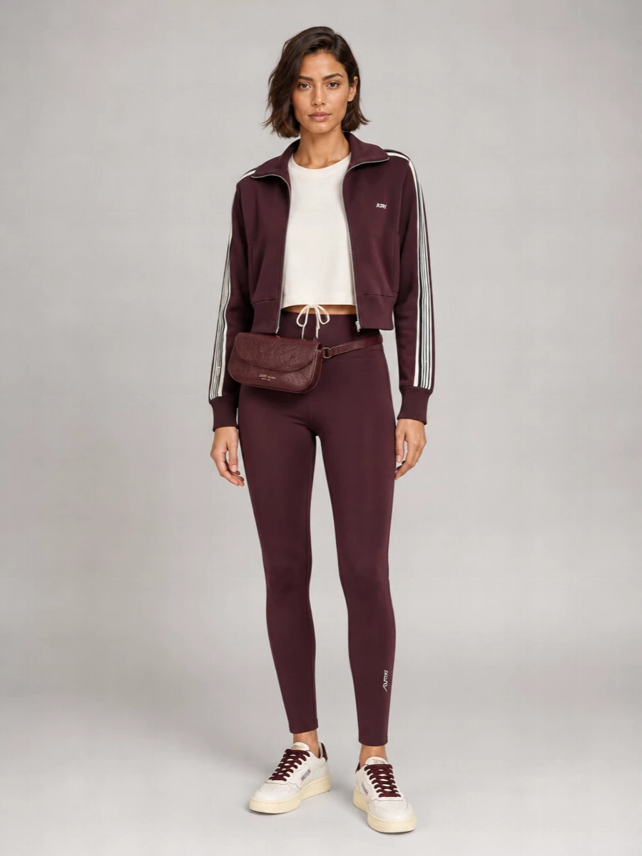 Autry viscose zip-up sweatshirt