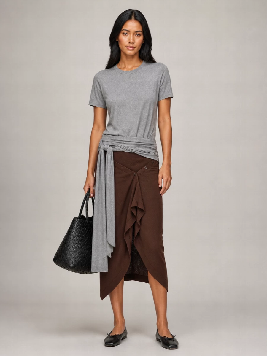 Jacquemus Lamb Leather Bow Ballerina Flats