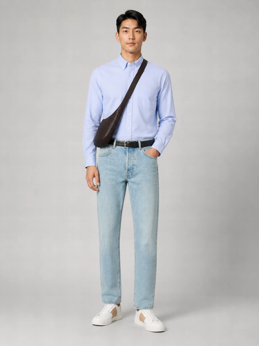 Valentino Garavani Denim Straight-Leg Trousers