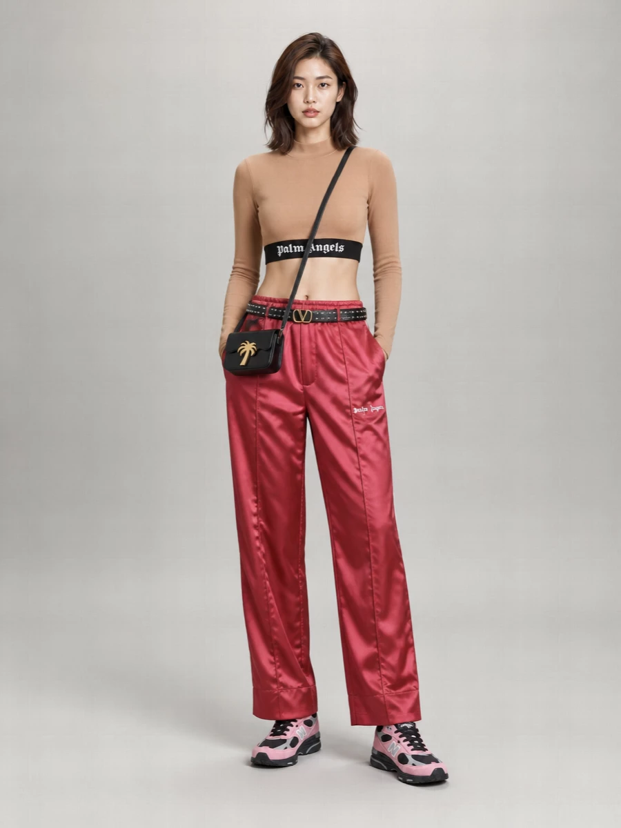 Palm Angels Viscose Track Pants