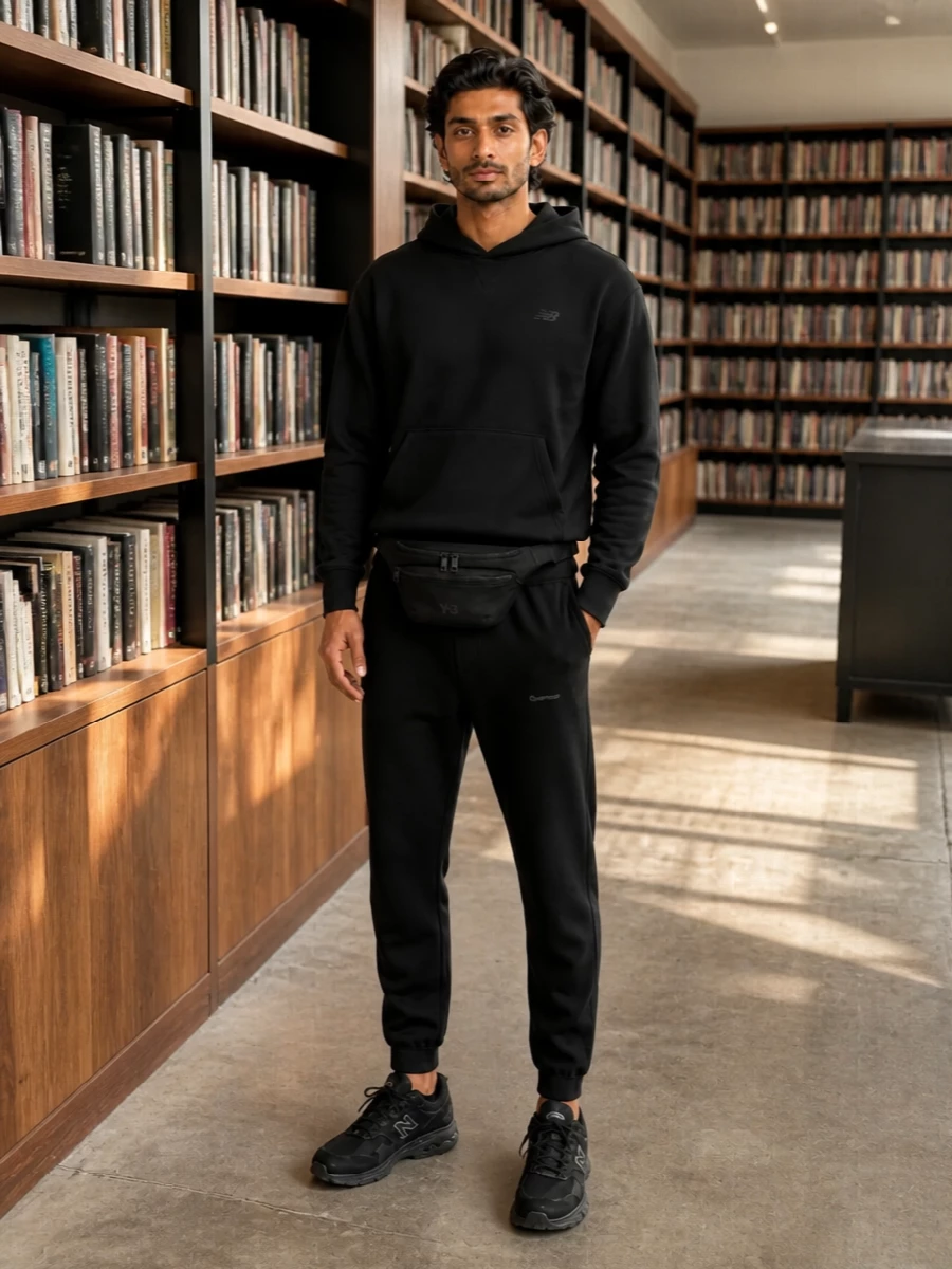 Calvin klein joggers black new balance sneakers