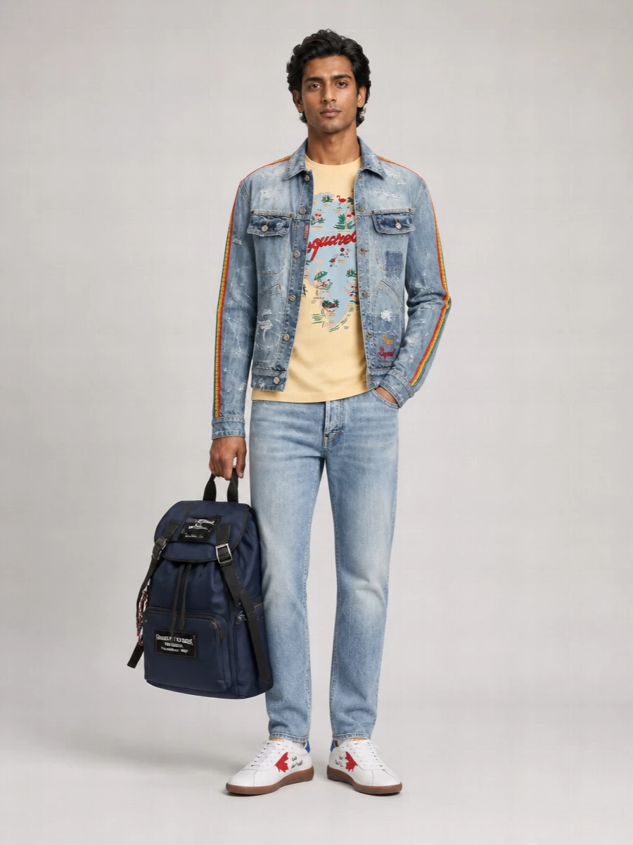 Dsquared2 Destroyed Denim Jacket