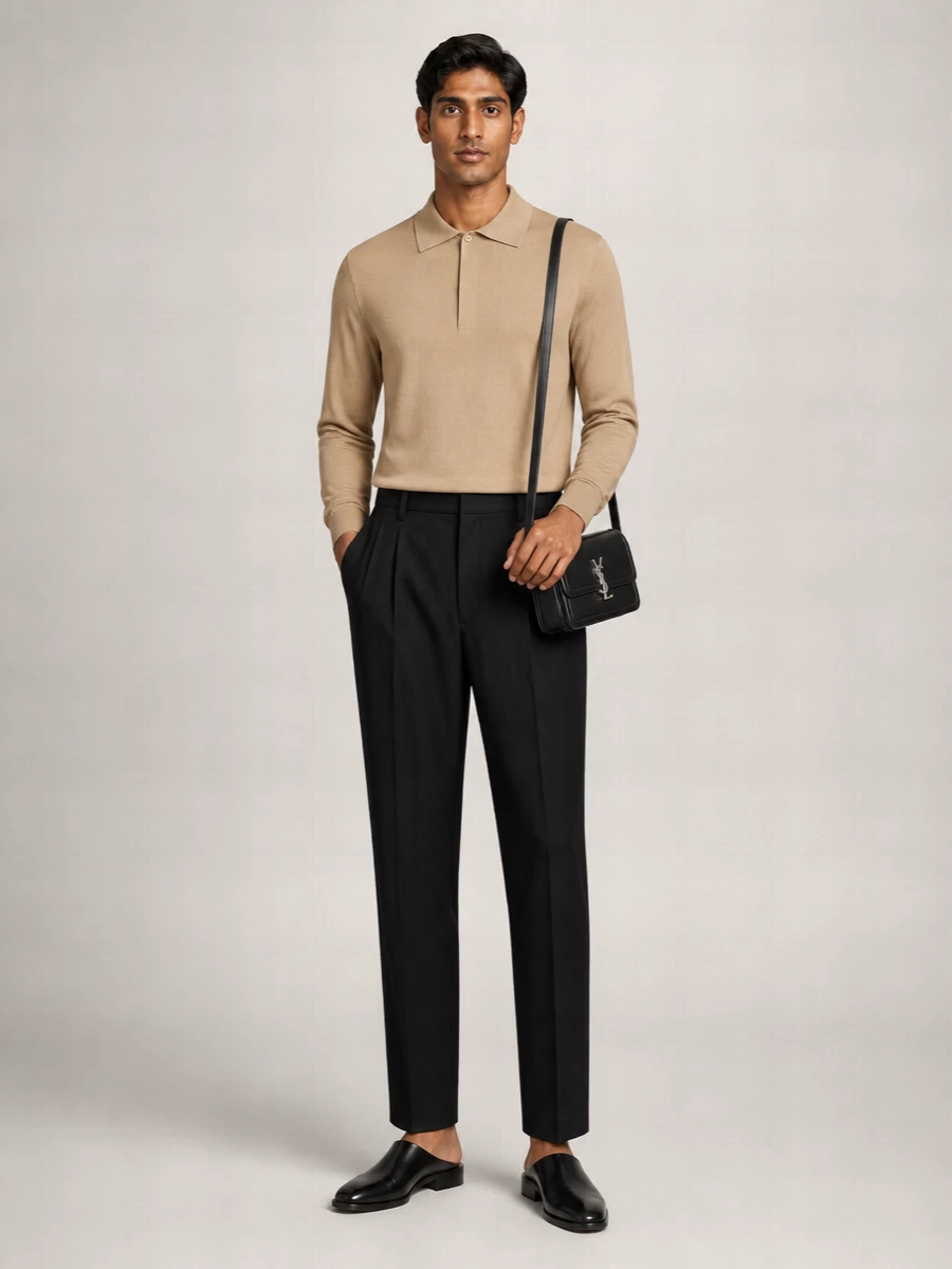 Saint Laurent Leather Solferino Crossbody Bag